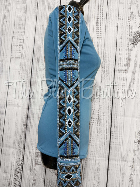 Periwinkle, Slate Blue, Charcoal & Black Day Shirt Set (Small)