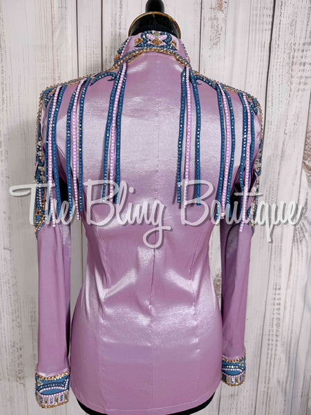 Lilac, Orchid, Slate Blue & Peach Day Shirt Set (Small)