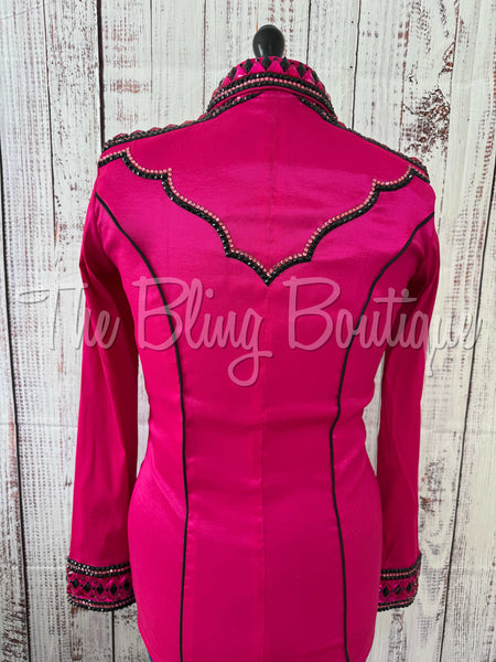 Hot Pink & Black Day Shirt Set (Medium)