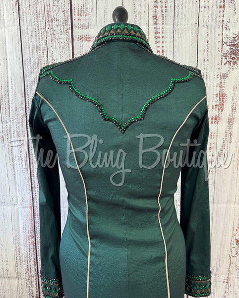 Dark Green & Tan Day Shirt Set (Medium)