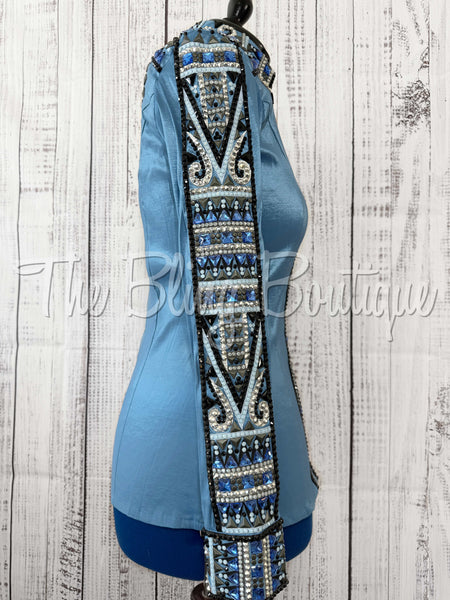 Slate Blue, Grey & Black Day Shirt Set (Large)