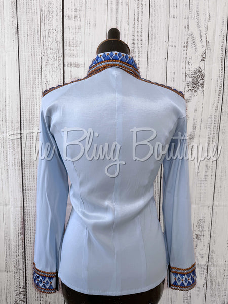 Baby Blue & Copper Day Shirt Set (XS/S)