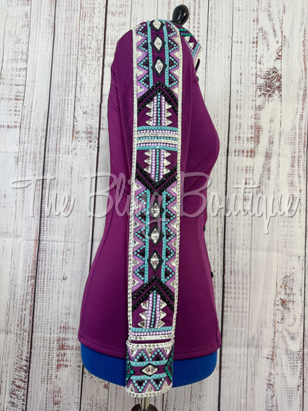 Wildberry, Teal & Black Day Shirt Set (Medium)