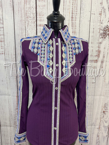 Plum, Periwinkle & Berry Day Shirt Set (Small)