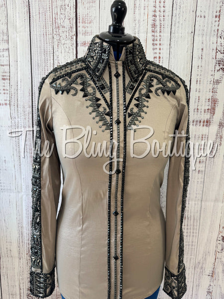 RE-ORDER Tan, Charcoal & Black Day Shirt Set (Choose Your Size)