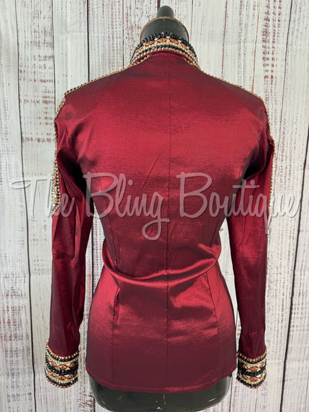 Burgundy, Copper, Tan & Black Day Shirt Set (XS/S)