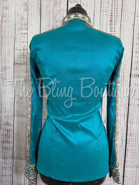 Teal & Tan Day Shirt Set (S)