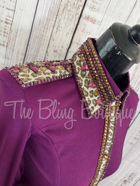 Raspberry & Leopard Day Shirt Set (S)