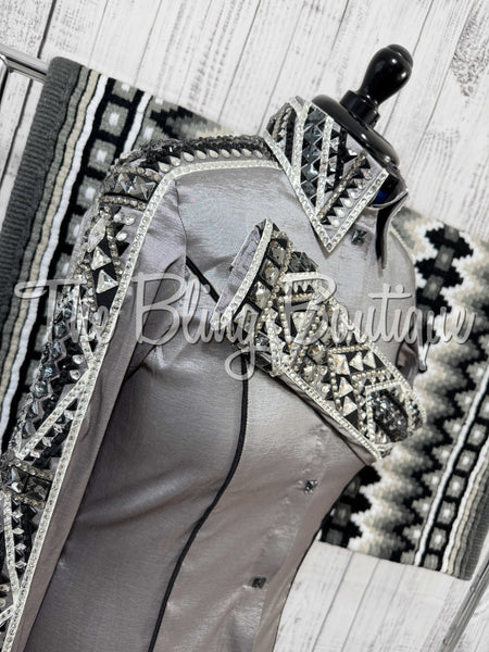 Grey, Pewter & Black Day Shirt Set (Large)