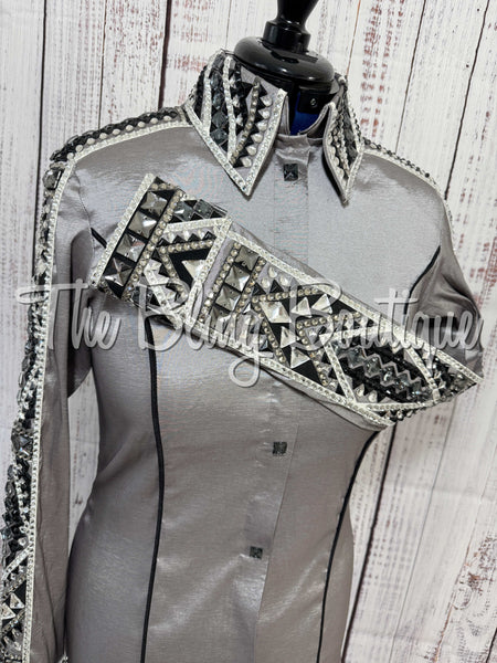 Grey, Pewter & Black Day Shirt Set (Large)