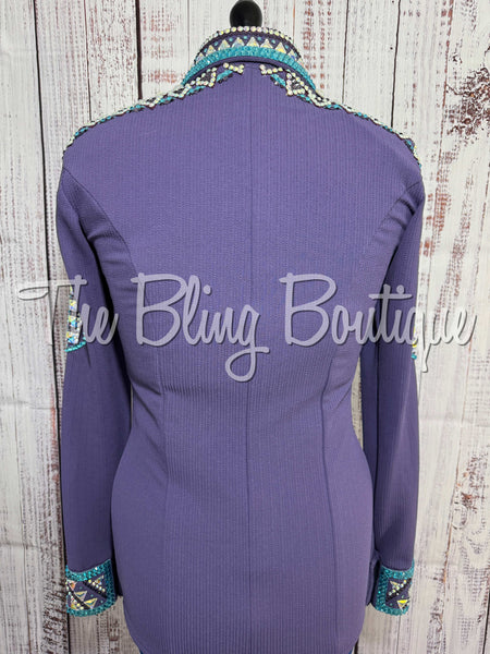 Purple & Turquoise Day Shirt Set (Medium)