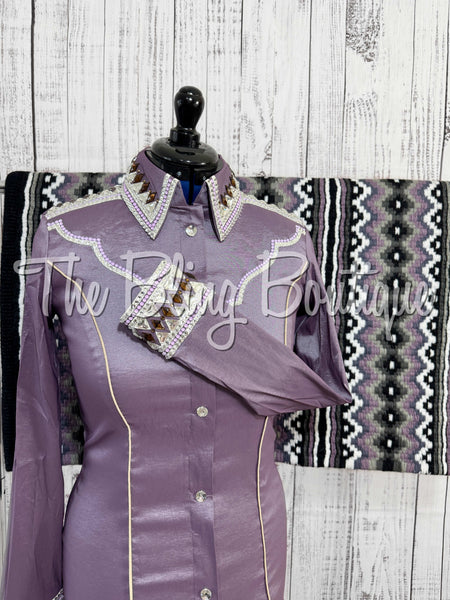 Orchid & White Day Shirt Set (Medium)