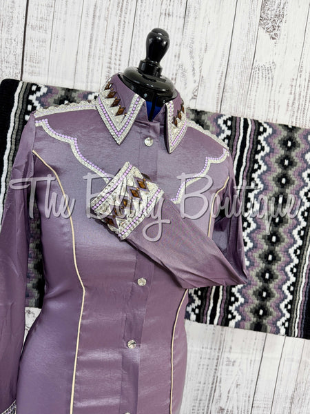 Orchid & White Day Shirt Set (Medium)