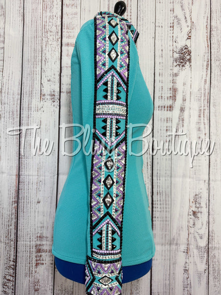 Teal & Purple Day Shirt Set (Medium)