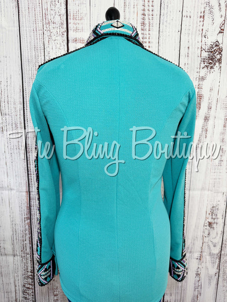 Teal & Purple Day Shirt Set (Medium)