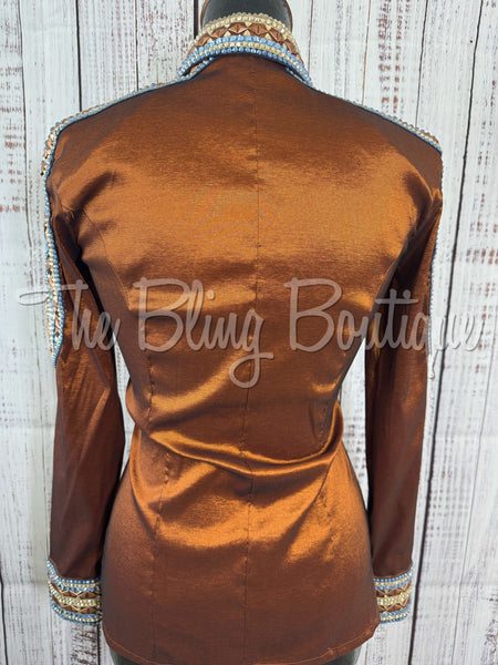 Rust & Periwinkle Day Shirt Set (XS/S)