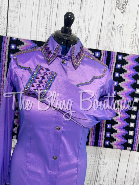 Light Purple Day Shirt Set (Large)