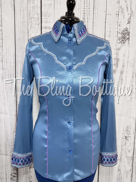 Periwinkle & Lavender Day Shirt Set (Medium)