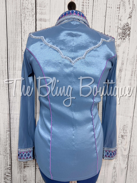 Periwinkle & Lavender Day Shirt Set (Medium)