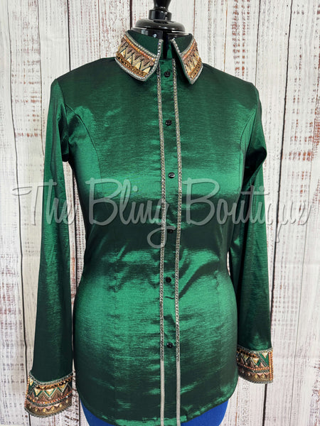 Hunter Green, Rust & Charcoal Day Shirt Set (L)