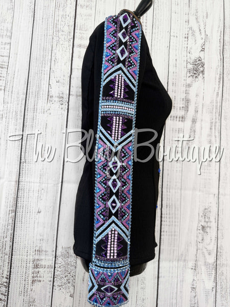 Black, Periwinkle & Purple Day Shirt Set (Small)