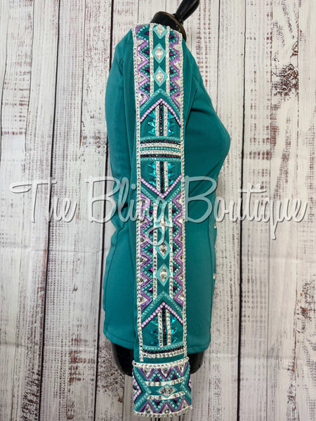 Teal, Purple & White Day Shirt Set (Small)