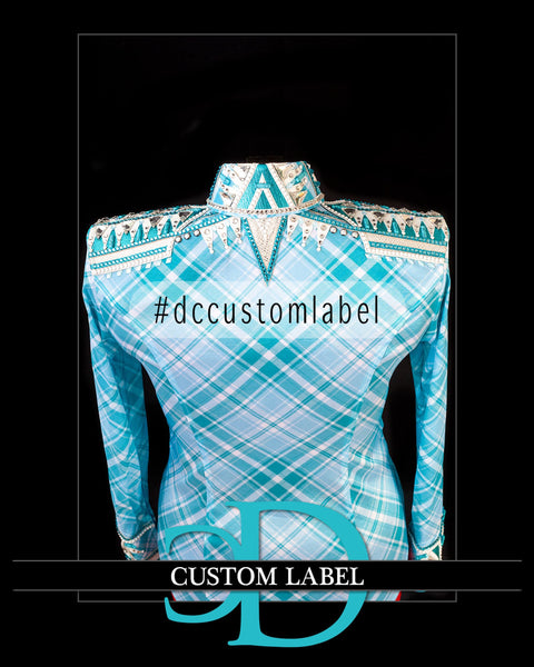DC Custom Label - Aqua & Turquoise Plaid Day Shirt Set (S)