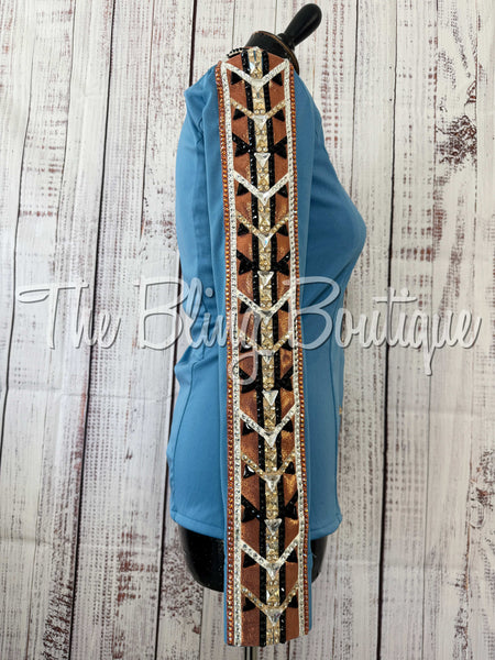 Periwinkle, Copper & Tan Day Shirt Set (Small)