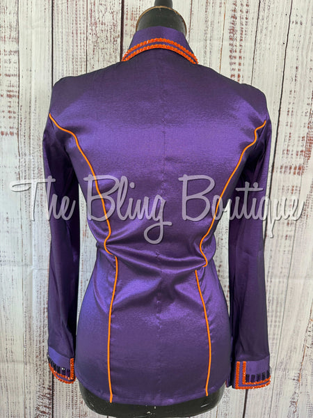 Purple & Orange Simple Day Shirt Set (Small)