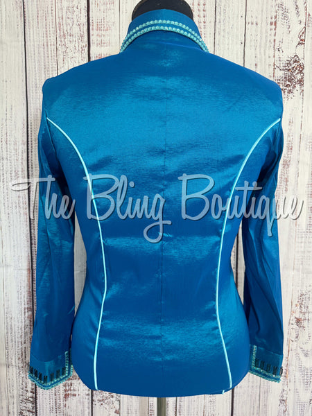 Dark Turquoise & Light Turquoise Simple Day Shirt Set (XL)