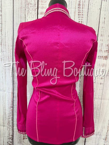 Fuchsia & Pink Simple Day Shirt Set (Small)