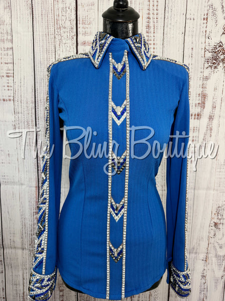 Blue, Grey & White Day Shirt Set (Small)