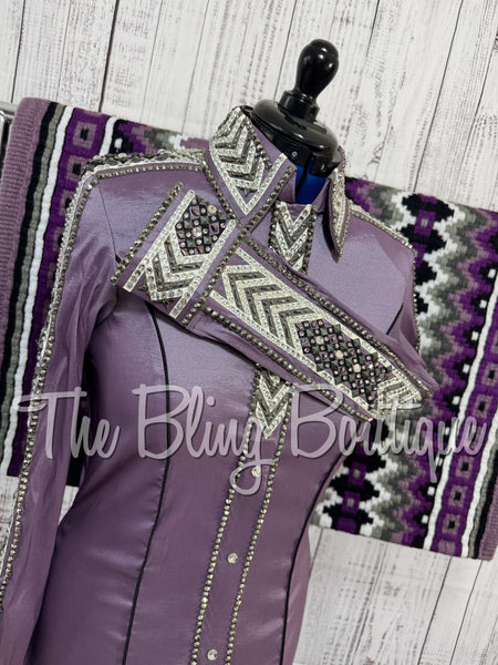 Orchid & Grey Day Shirt Set (Large)