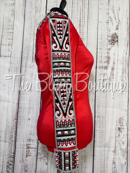 Red, Black, Grey & White Day Shirt Set (XL)