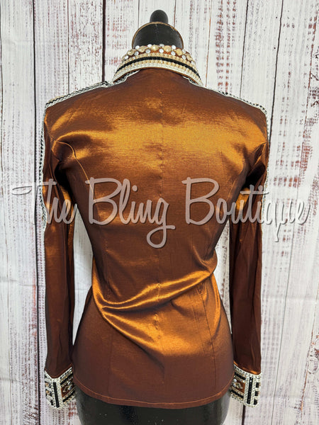 Rust, Tan, Black & White Day Shirt Set (XS/S)