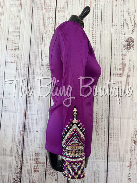 Berry, Tan & Black Day Shirt Set (XS/S)