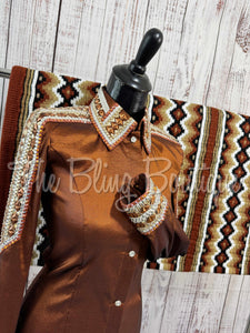 Rust & Tan Day Shirt Set (S)