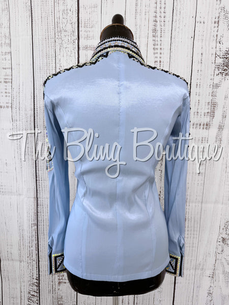 Ice Blue, Black & AB Day Shirt Set (XS/S)