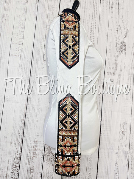 White, Rust, Tan & Black Day Shirt Set (XL)