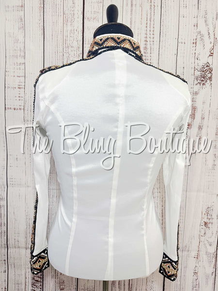 White, Rust, Tan & Black Day Shirt Set (XL)