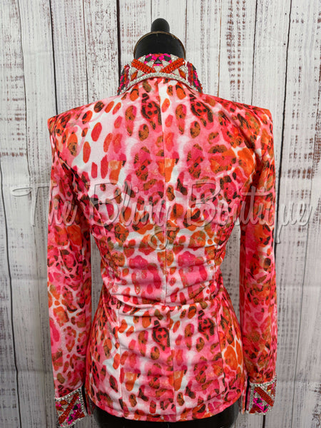 Coral, Pink & Orange Leopard Day Shirt Set (Sizes Small-3XL)