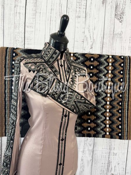 RE-ORDER Fawn, Mocha & Gunmetal Day Shirt Set (Choose Your Size)