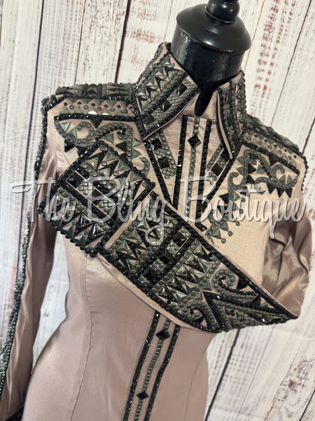 RE-ORDER Fawn, Mocha & Gunmetal Day Shirt Set (Choose Your Size)