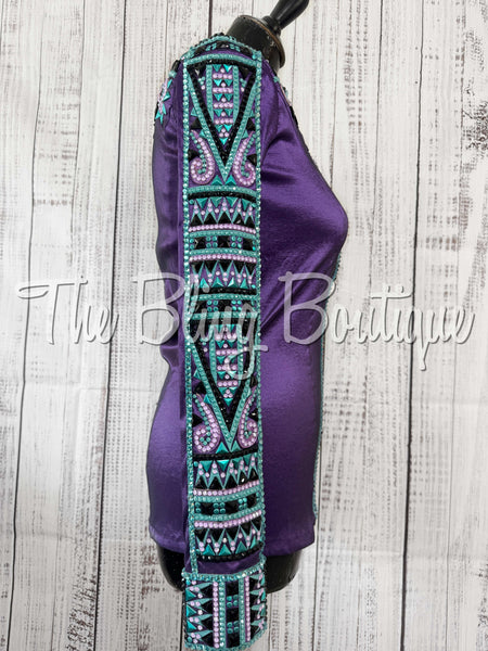 RE-ORDER Purple, Teal & Turquoise Day Shirt Set (Choose Your Size)