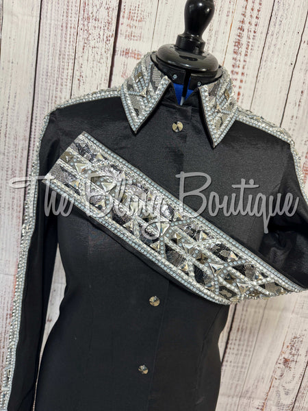 Black, Grey & Silver Day Shirt Set (Medium)