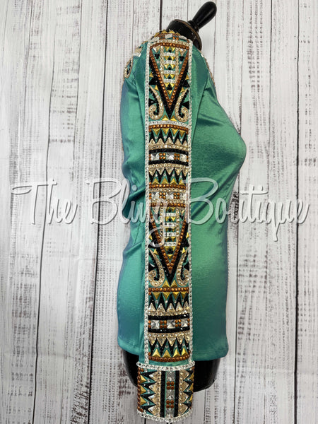 Light Green, Copper, & Tan Day Shirt Set (Small)