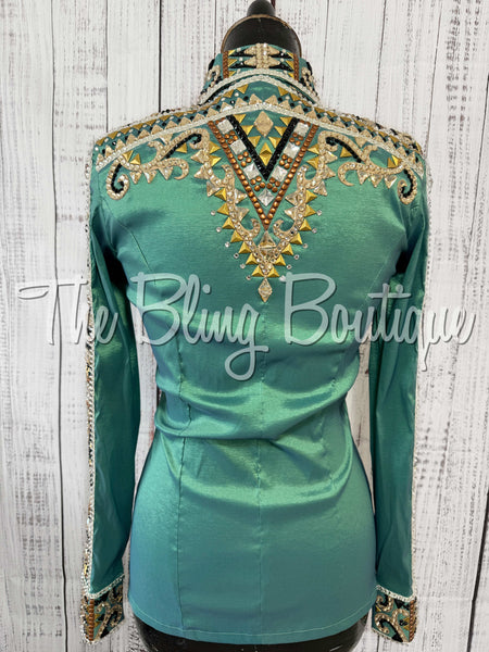 Light Green, Copper, & Tan Day Shirt Set (Small)