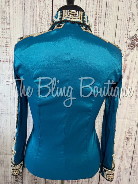 Dark Turquoise, Tan & Black Day Shirt Set (XL)