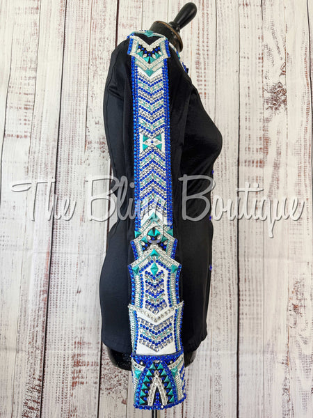 Black, Royal Blue, Turquoise & White Day Shirt Set (Small)