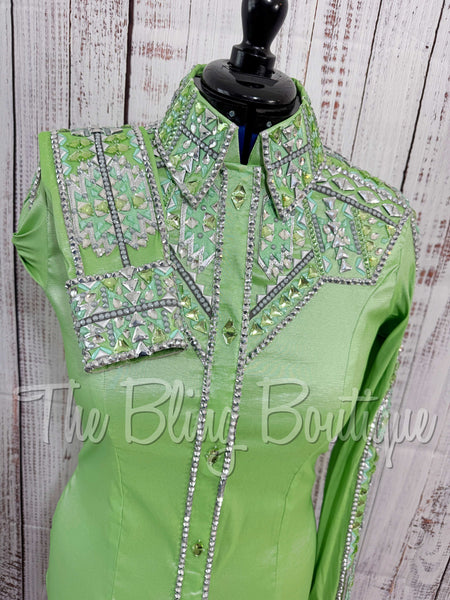 Light Green & Grey Day Shirt Set (M)